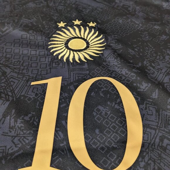 Argentina Messi Black Jersey La Pulga #10 Special Edition Version - Picture 3 of 8